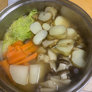 菊芋たっぷり男鍋